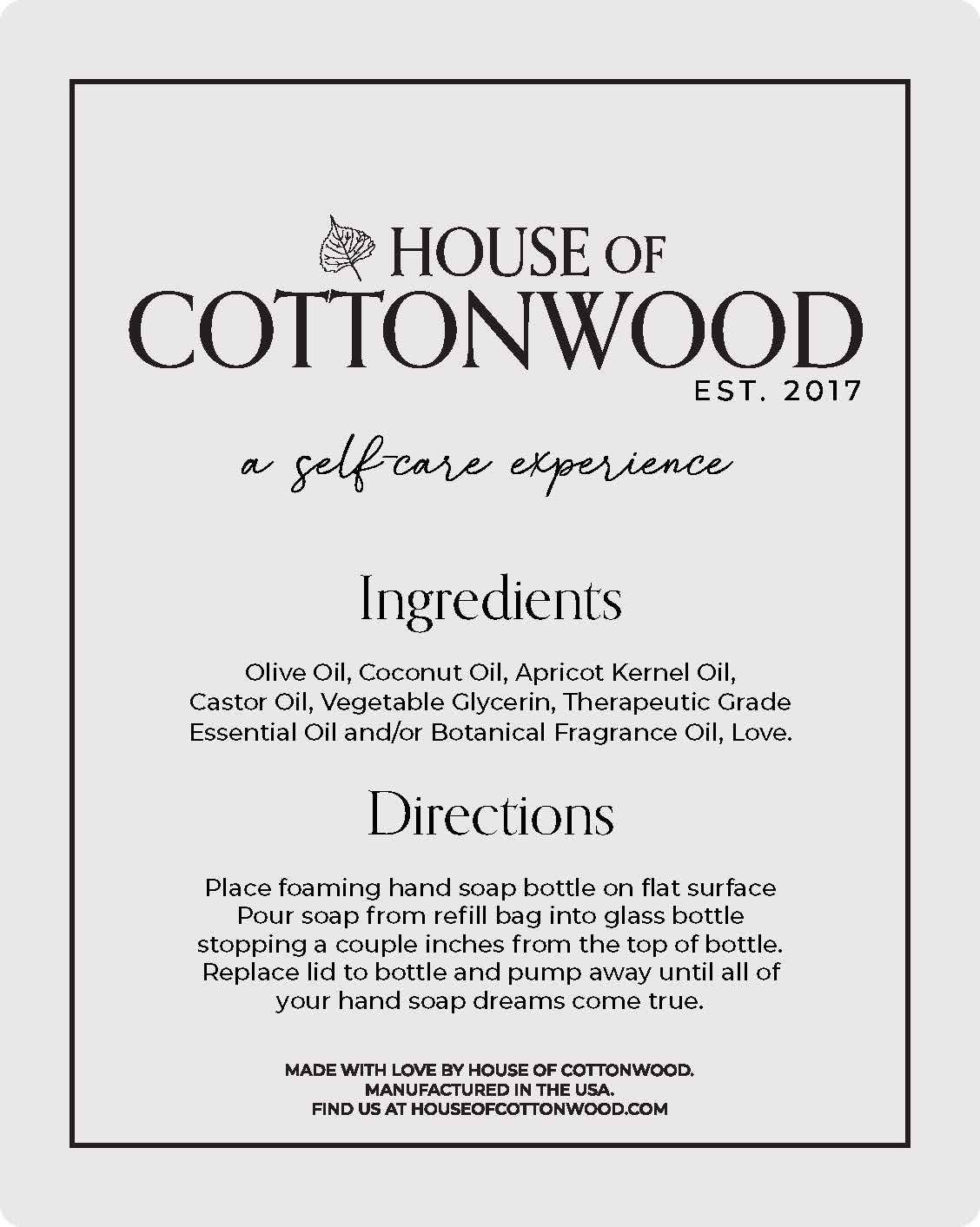Moonflower Foaming Handsoap Refill