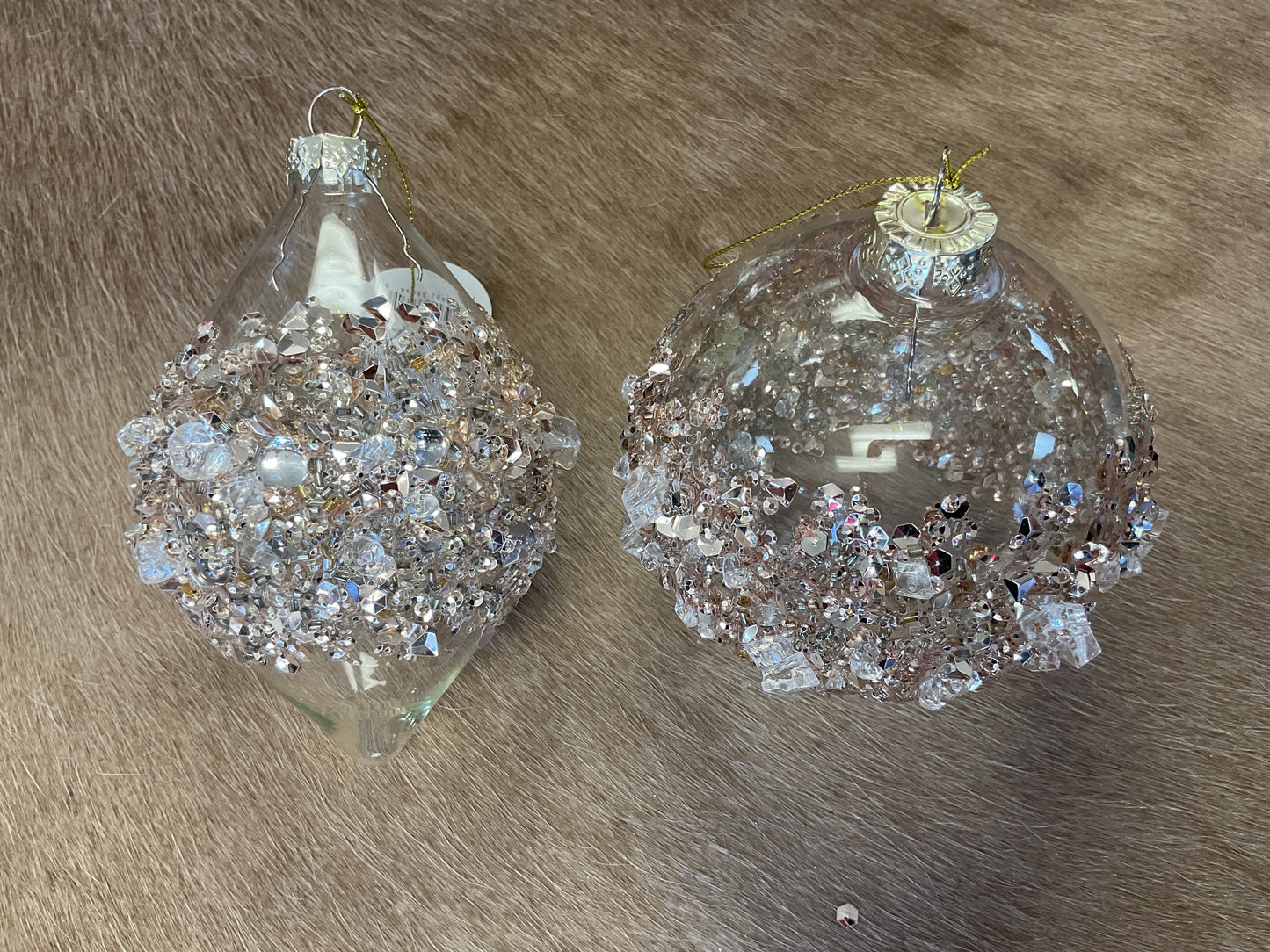 Ice Sequin Ball Ornament