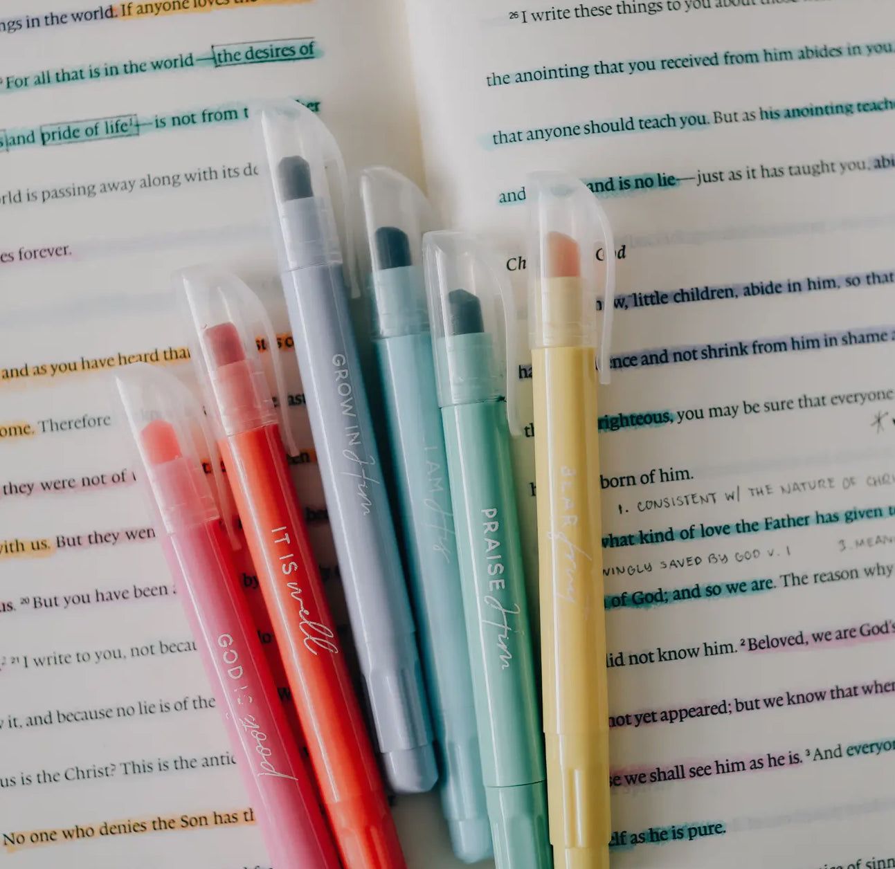 Pastel Bible Highlighter Set