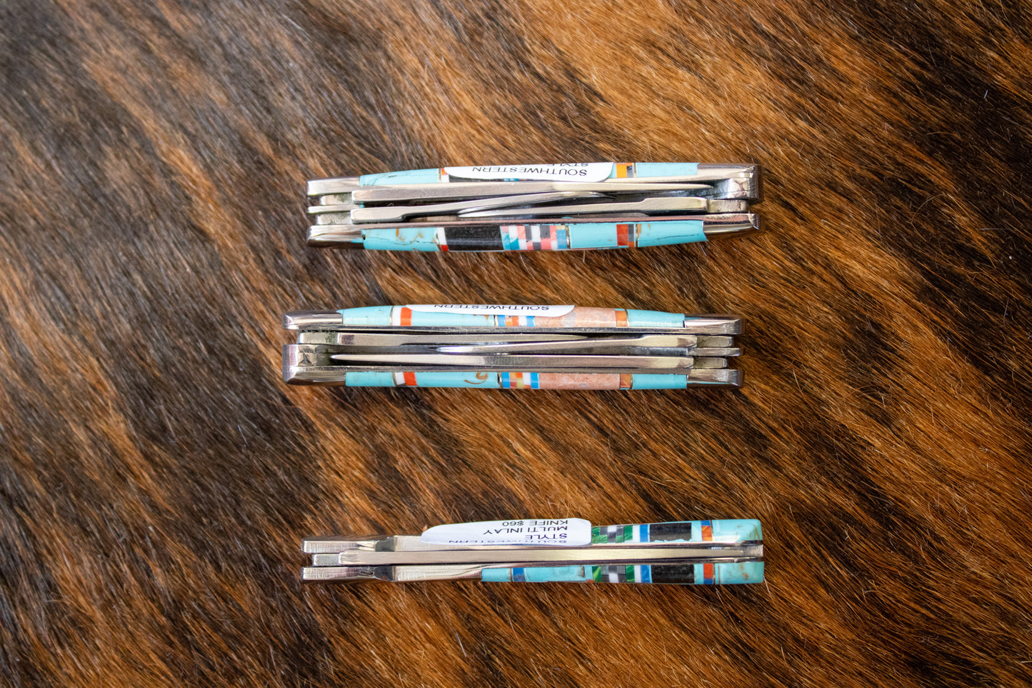 Southwestern Style Multi Inlay Knife