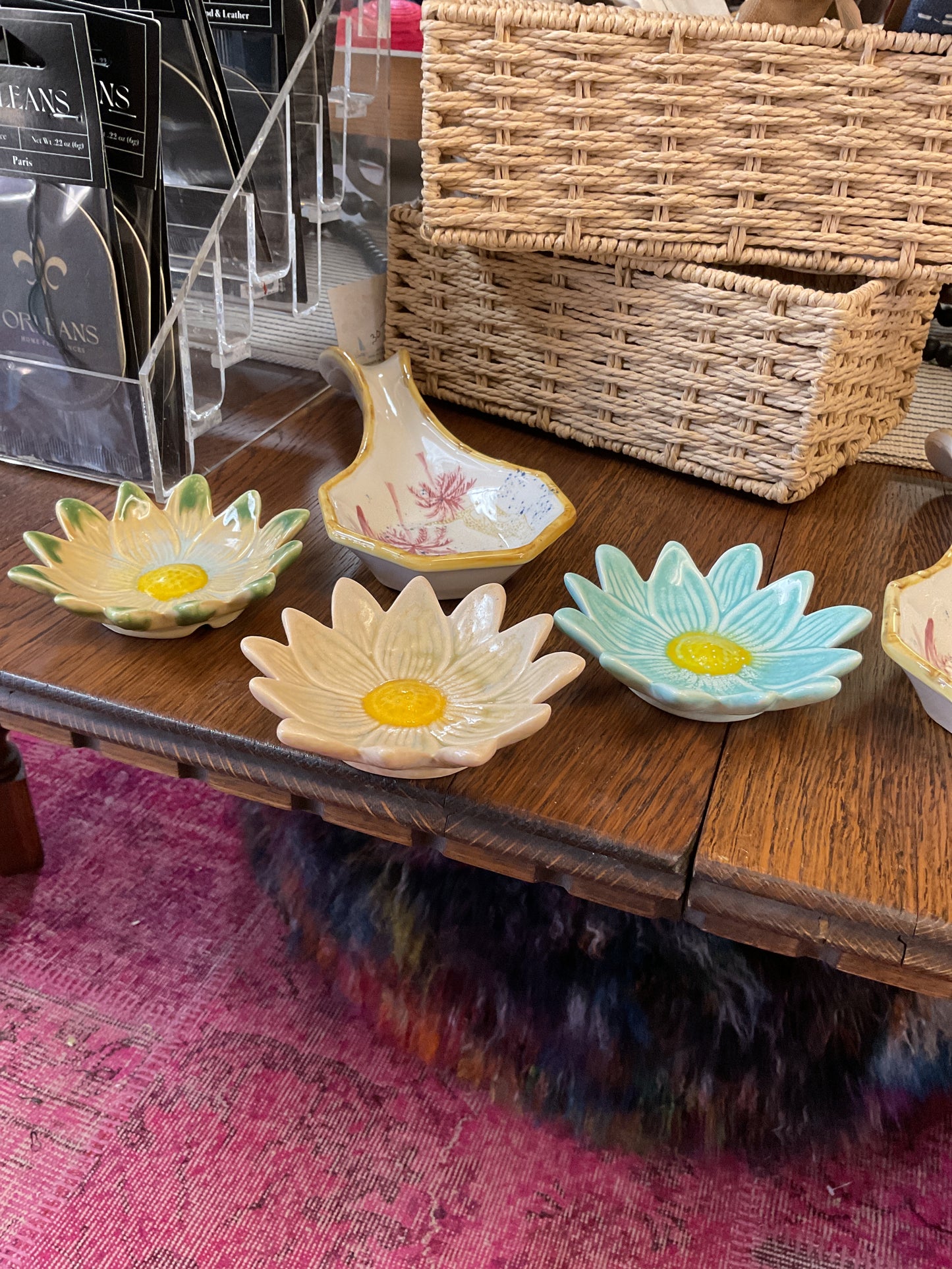 Stoneware Flower Dish