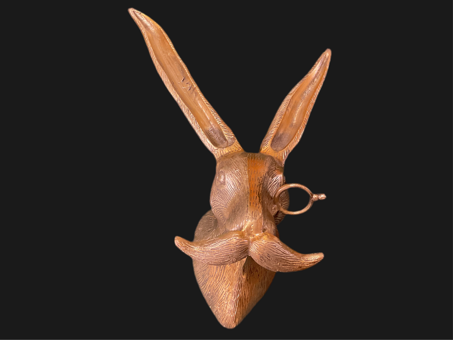 Gold Rabbit Head