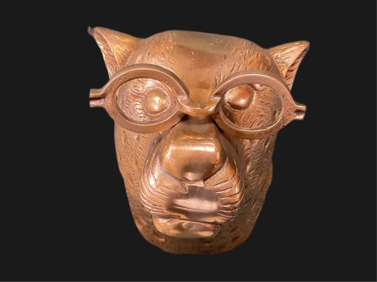 Gold Leopard Head