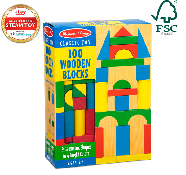 100 Piece Wood Block Set