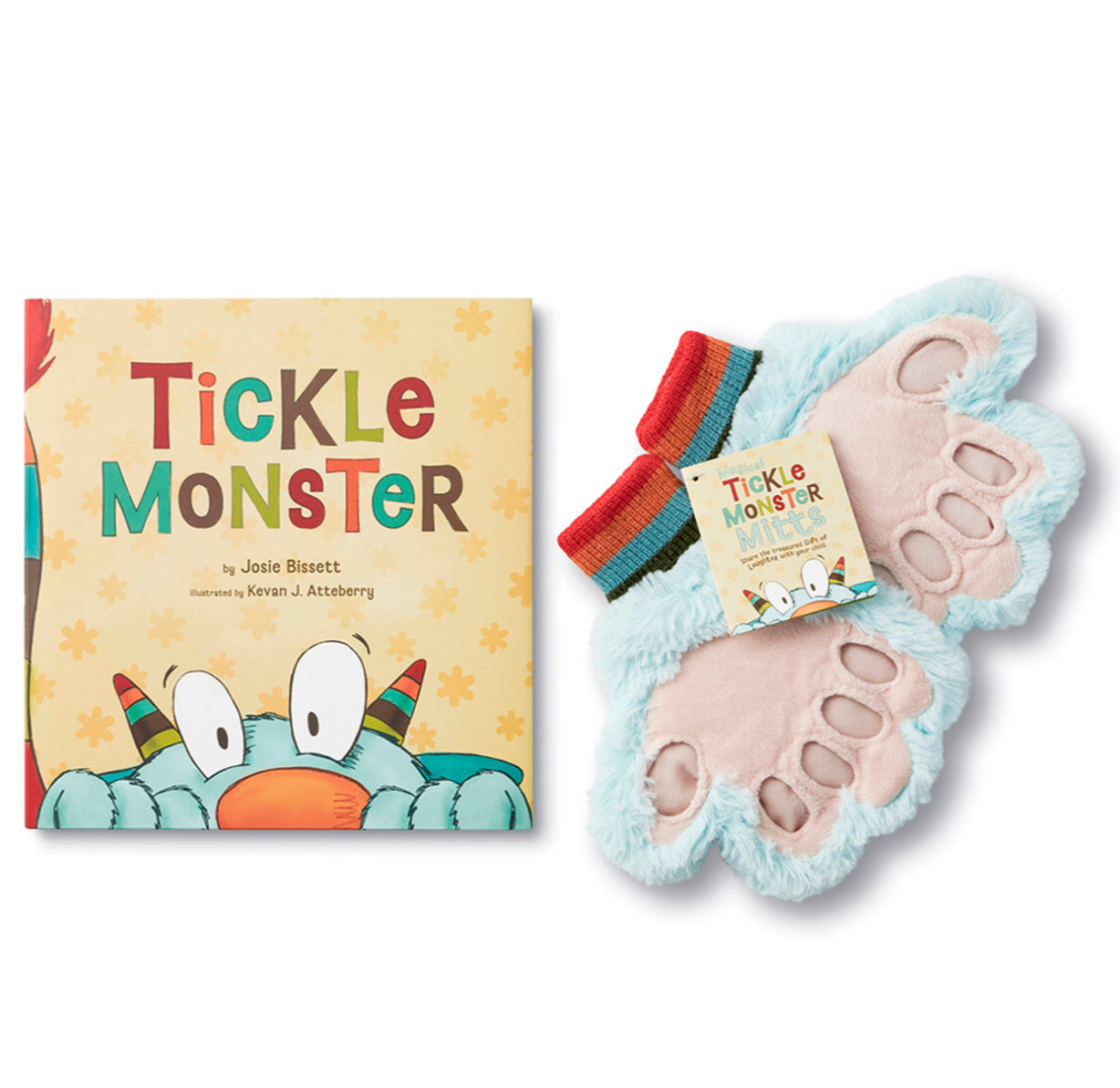 Tickle Monster Book/Mitts Set
