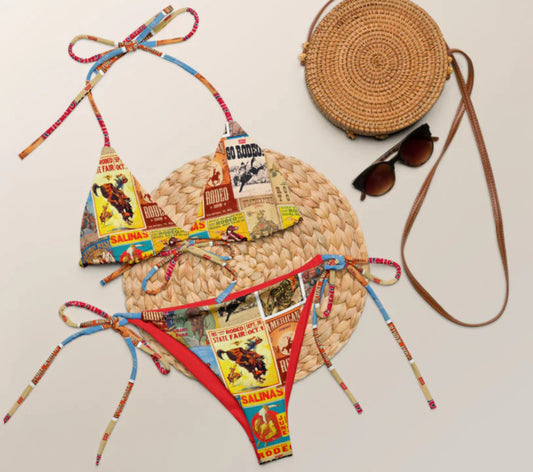 Yeehaw Vintage Rodeo Poster String Bottom
