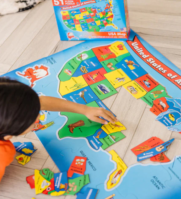 USA Map Floor Puzzle