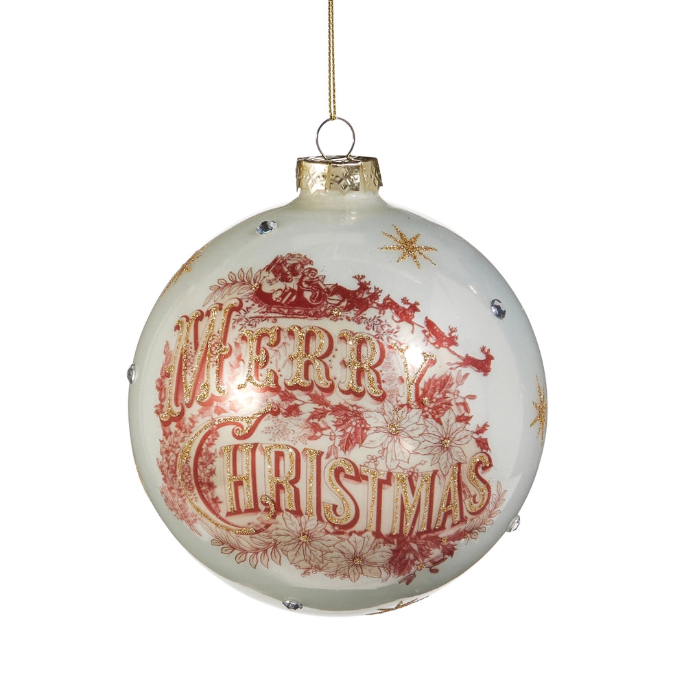 Vintage Merry Christmas Ornament