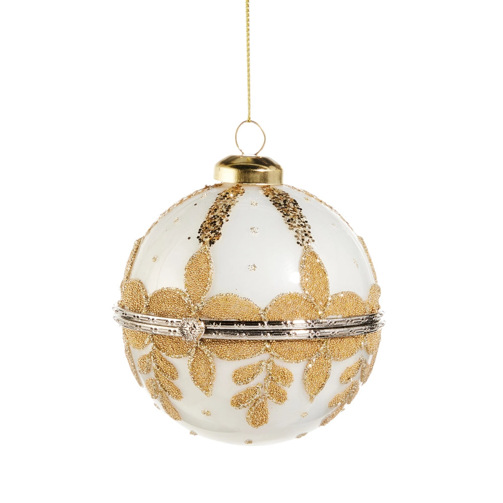 White Jewelry Box Ornament