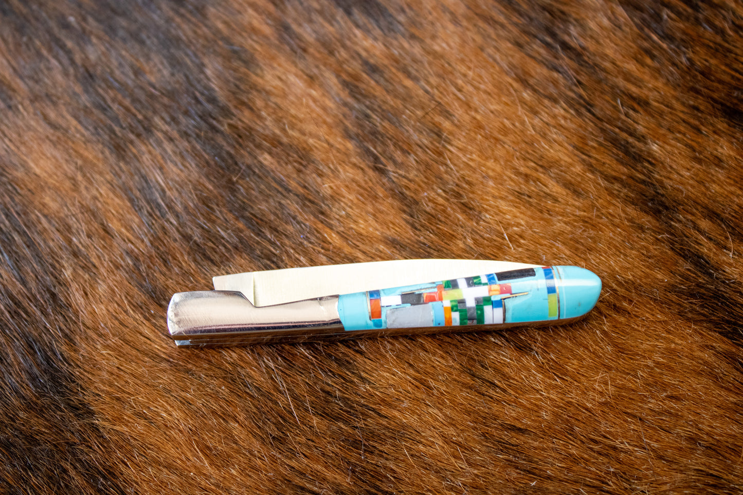 Southwestern Style Multi Inlay Knife