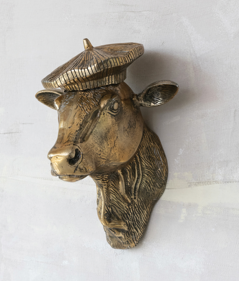 Gold Cow Head