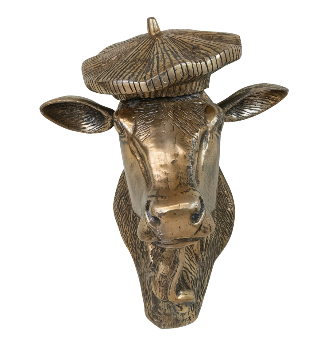 Gold Cow Head