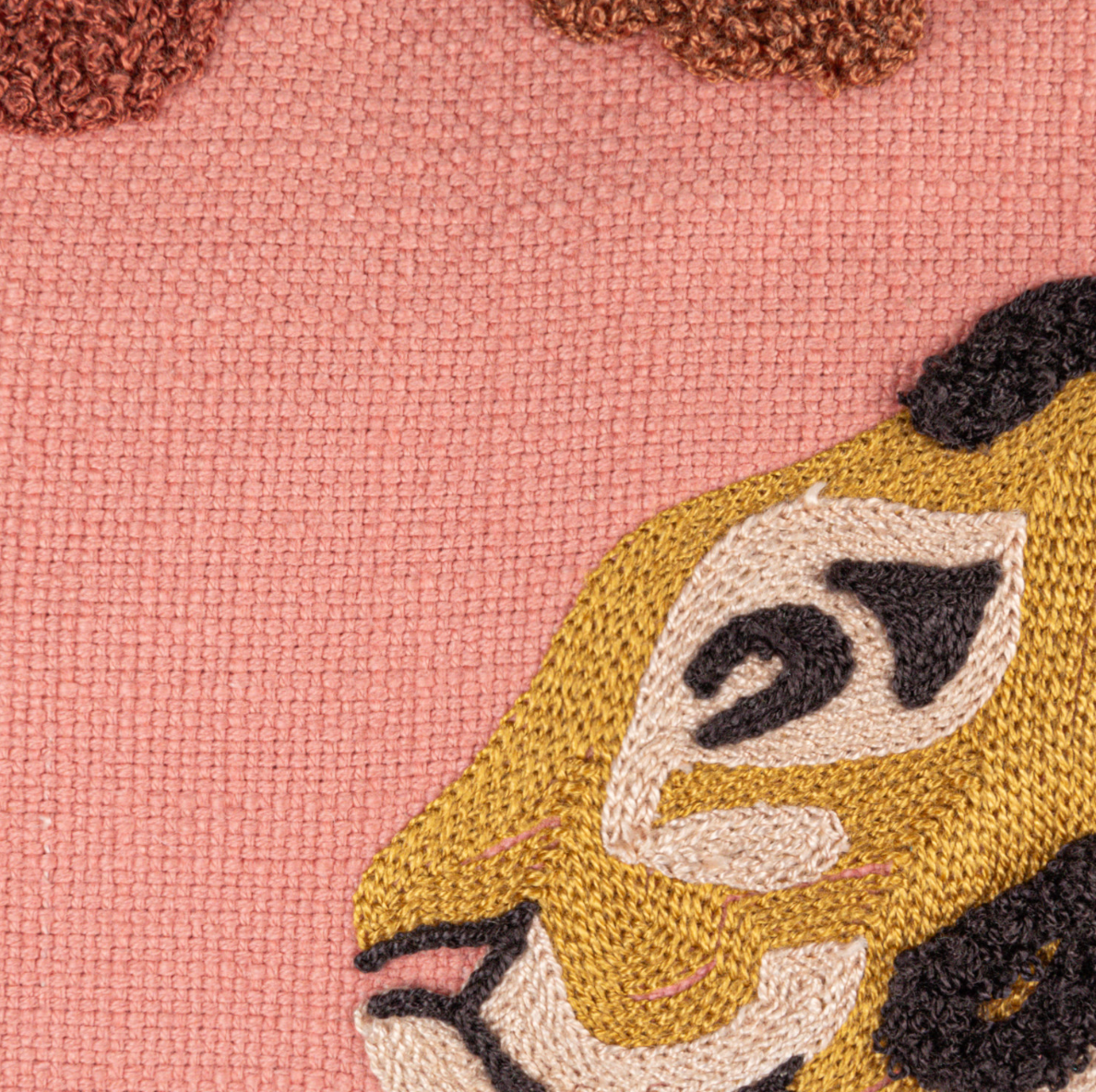 Tiger Floral Pillow