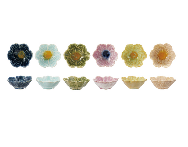 Stoneware Flower Bowl