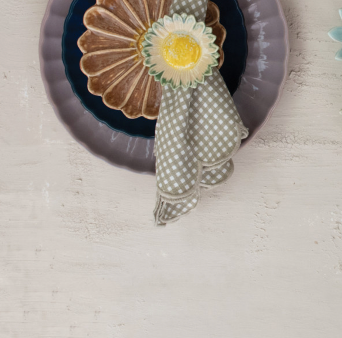 Stoneware Flower Bowl