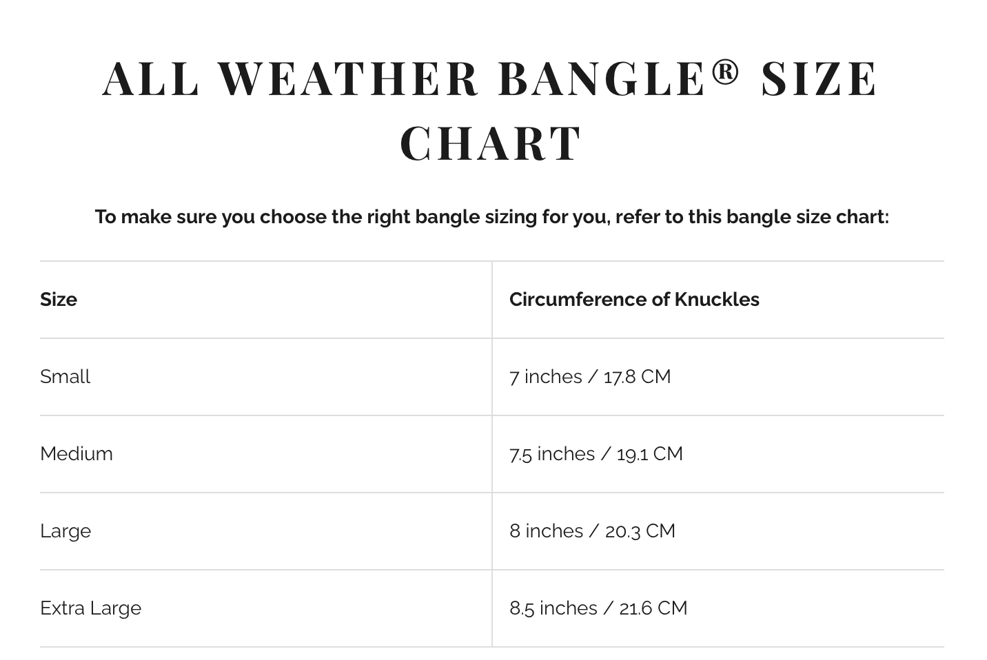 All Weather Bangles