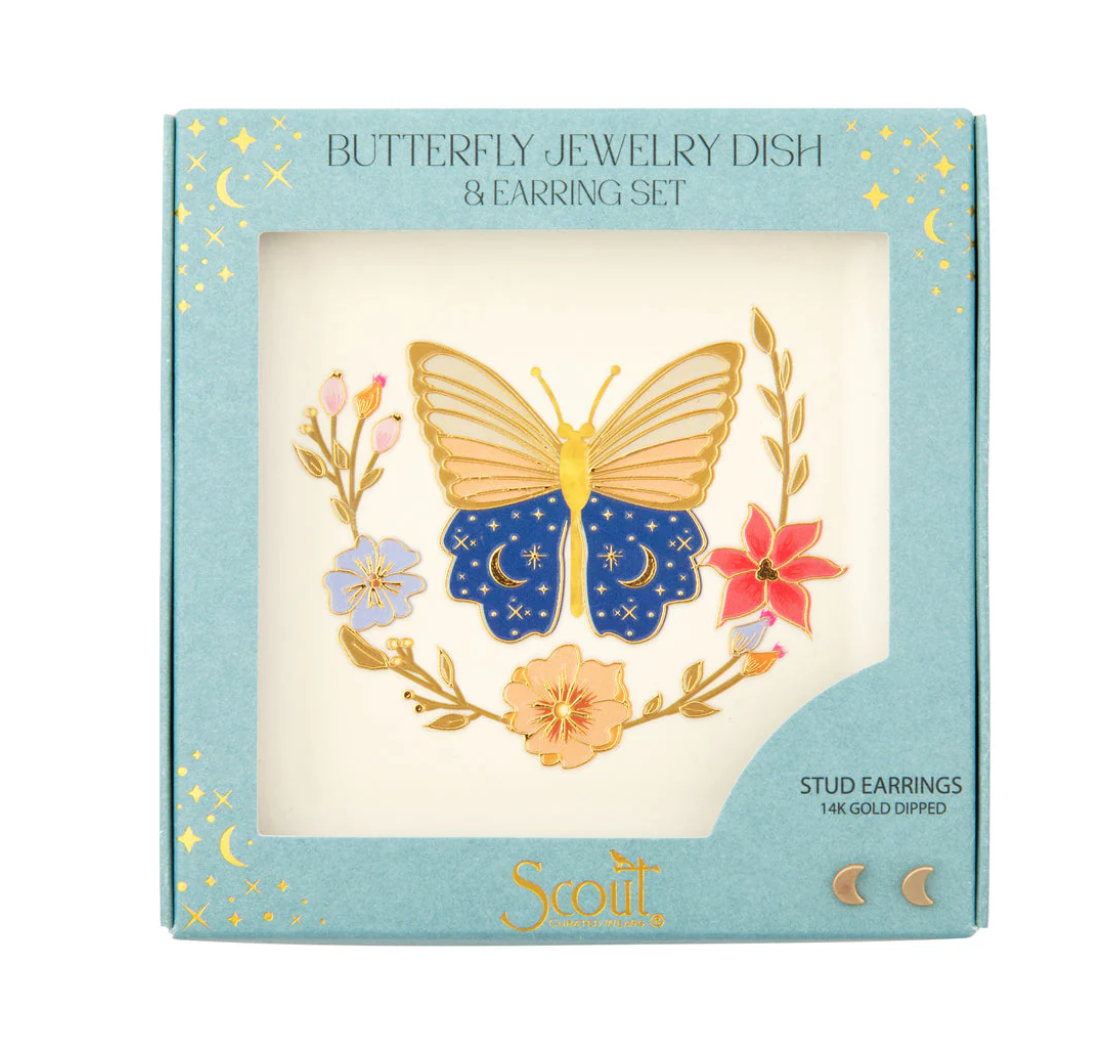 Jewelry Dish & Studs Set