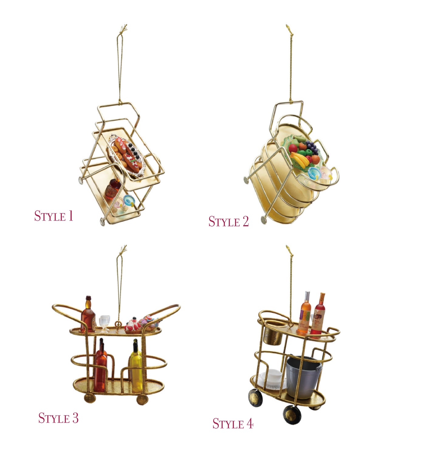 Bar Cart Ornament