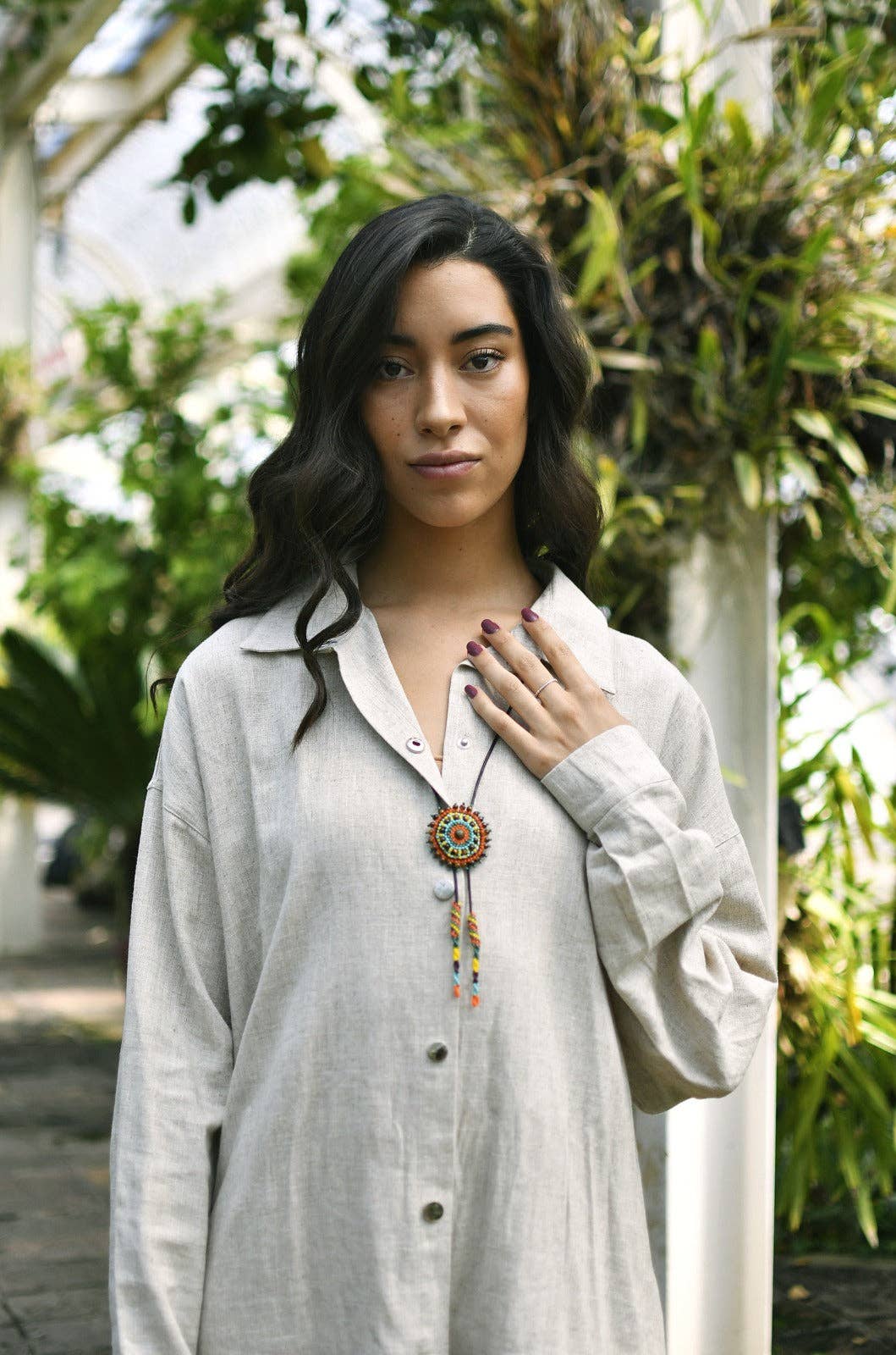 Cattle Kai - Native Beaded Bolo Tie