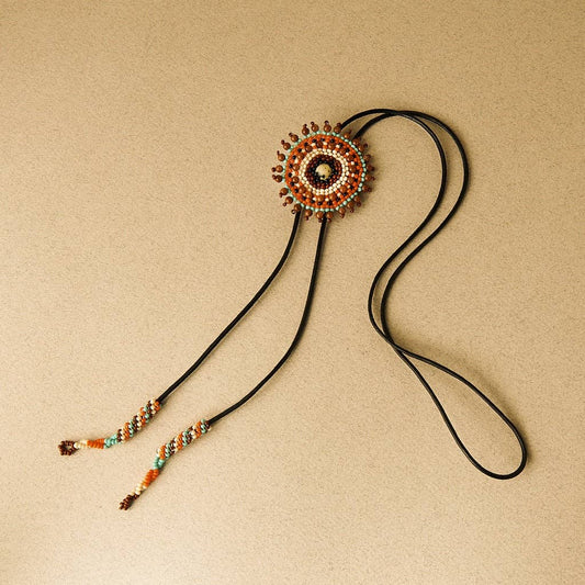 Terracotta — Earth-Toned Bolo Tie in Warm Neutrals